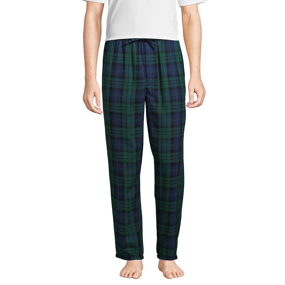 Men's Lands' End Flannel Pajama Sleep Pants 3 Men's Lands' End Flannel Pajama Sleep Pants
