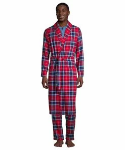 Men's Lands' End Flannel Robe
