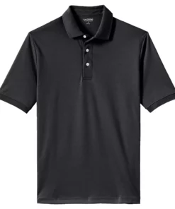Men's Lands' End Super Soft Supima Polo -Casual Outfits For Men Elegant store 4560900 Black