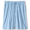 Men's Lands' End Broadcloth Pajama Sleep Shorts -Casual Outfits For Men Elegant store 4561220 Blue Jay