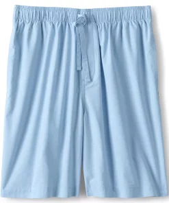 Men's Lands' End Broadcloth Pajama Sleep Shorts