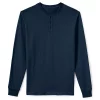 Men's Lands' End Super-T Henley 2 Men's Lands' End Super-T Henley -Casual Outfits For Men Elegant store 4561322 Radiant Navy