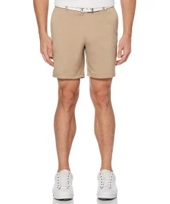 Men's Grand Slam DriFlow Active Waistband 7-inch Flat-Front Golf Shorts