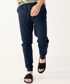 Men's Apt. 9® Knit Joggers -Casual Outfits For Men Elegant store 4587847 Bayou Navy