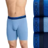 Men's Jockey® Ultimate Breathe 3-pack Long-Leg Boxer Briefs -Casual Outfits For Men Elegant store 4593828 Blue Assorted
