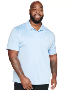 Big & Tall adidas climalite Performance Golf Polo -Casual Outfits For Men Elegant store 4607174 Clear Sky