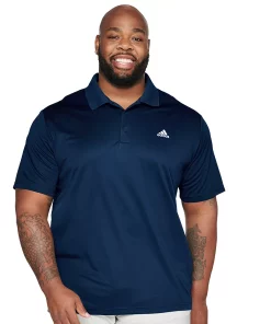 Big & Tall adidas climalite Performance Golf Polo -Casual Outfits For Men Elegant store 4607174 Collegiate Navy