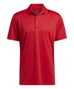 Big & Tall adidas climalite Performance Golf Polo -Casual Outfits For Men Elegant store 4607174 Collegiate Red