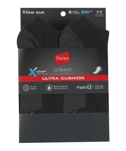 Men's Hanes Ultimate® 8-pack X-Temp Ultra Cushion Low-Cut Socks 11 Men's Hanes Ultimate® 8-pack X-Temp Ultra Cushion Low-Cut Socks -Casual Outfits For Men Elegant store 4638491 ALT