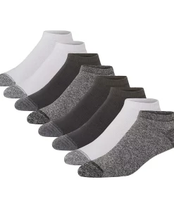 Men's Hanes Ultimate® 8-pack X-Temp Ultra Cushion Low-Cut Socks 10 Men's Hanes Ultimate® 8-pack X-Temp Ultra Cushion Low-Cut Socks -Casual Outfits For Men Elegant store 4638491 Grey Marl