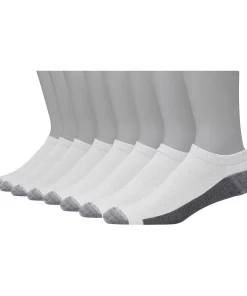 Men's Hanes Ultimate® 8-pack X-Temp Ultra Cushion Low-Cut Socks 9 Men's Hanes Ultimate® 8-pack X-Temp Ultra Cushion Low-Cut Socks -Casual Outfits For Men Elegant store 4638491 White