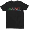 Big & Tall Marvel Avengers Character Text Portrait Tee -Casual Outfits For Men Elegant store 4795173