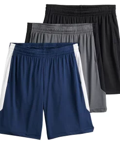 Big & Tall Tek Gear® 3-Pack Dry Tek Shorts -Casual Outfits For Men Elegant store 4808590 Black Hawk Blue