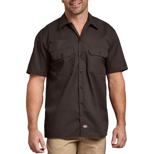 Big & Tall Dickies Button-Down Work Shirt 2 Big & Tall Dickies Button-Down Work Shirt -Casual Outfits For Men Elegant store 4810272