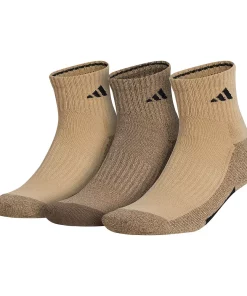 Men's adidas 3-pack Cushioned Quarter Socks 16 Men's adidas 3-pack Cushioned Quarter Socks -Casual Outfits For Men Elegant store 4888447 Beige Cargo Black