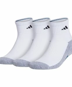 Men's adidas 3-pack Cushioned Quarter Socks 15 Men's adidas 3-pack Cushioned Quarter Socks -Casual Outfits For Men Elegant store 4888447 White Gray Blue