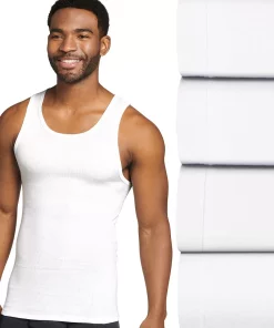 Men's Jockey® 4-Pack Fitted A-Shirts