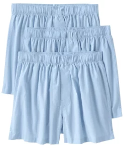 Men's Lands' End Broadcloth 3-Pack Boxers