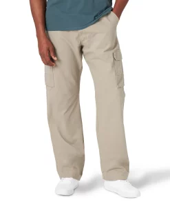 Big & Tall Wrangler Relaxed-Fit Twill Cargo Pants -Casual Outfits For Men Elegant store 4921994 Burlap