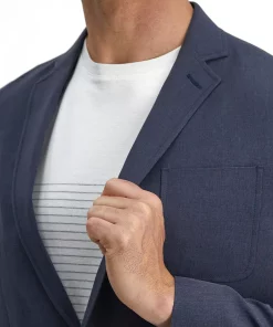 Men's Haggar® Smart Wash™­ Tailored-Fit Performance Tech Blazer -Casual Outfits For Men Elegant store 4933029 ALT4