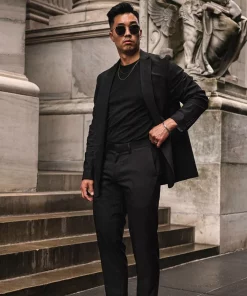 Men's Haggar® Smart Wash™­ Tailored-Fit Performance Tech Blazer -Casual Outfits For Men Elegant store 4933029 ALT6