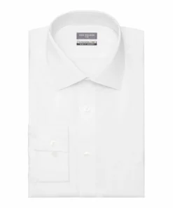 Men's Van Heusen Ultra Wrinkle-Free Slim-Fit Dress Shirt -Casual Outfits For Men Elegant store 4933844 White