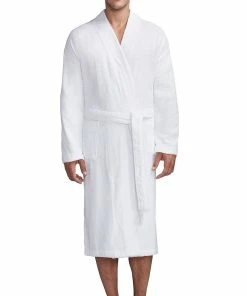 Men's Residence Loop French Terry Kimono Robe 7 Men's Residence Loop French Terry Kimono Robe -Casual Outfits For Men Elegant store 4956818 White