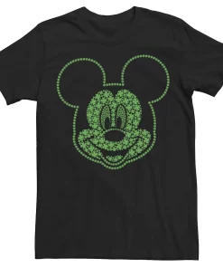 Big & Tall Disney Mickey And Friends St. Patrick's Mickey Shamrock Fill Tee