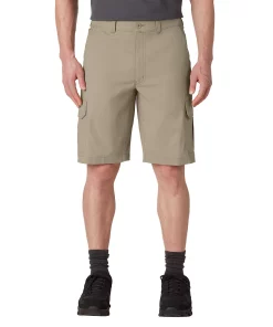 Men's Dickies Temp-iQ Cooling 11-inch Cargo Shorts -Casual Outfits For Men Elegant store 4992049 Desert Sand
