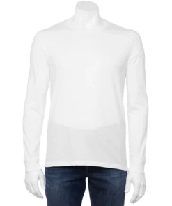 Men's Sonoma Goods For Life® Supersoft Long Sleeve Crewneck Tee 17 Men's Sonoma Goods For Life® Supersoft Long Sleeve Crewneck Tee -Casual Outfits For Men Elegant store 5001985 New White