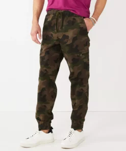 Men's Sonoma Goods For Life® Zip Cargo Jogger Pants 12 Men's Sonoma Goods For Life® Zip Cargo Jogger Pants -Casual Outfits For Men Elegant store 5004505 Green Camo