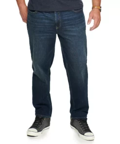 Big & Tall Sonoma Goods For Life® Straight-Leg Flexwear Jeans 15 Big & Tall Sonoma Goods For Life® Straight-Leg Flexwear Jeans -Casual Outfits For Men Elegant store 5005460 Rinse Wash