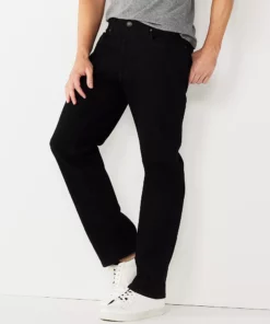 Men's Sonoma Goods For Life® Flexwear Straight-Fit Jeans 17 Men's Sonoma Goods For Life® Flexwear Straight-Fit Jeans -Casual Outfits For Men Elegant store 5008379 Black