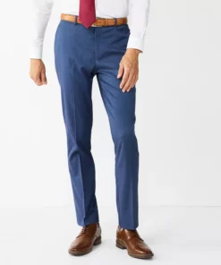 Men's Apt. 9® Premier Flex Performance Slim-Fit Washable Suit Pants 18 Men's Apt. 9® Premier Flex Performance Slim-Fit Washable Suit Pants -Casual Outfits For Men Elegant store 5011546 Blue Neat