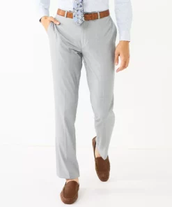 Men's Apt. 9® Premier Flex Performance Slim-Fit Washable Suit Pants 16 Men's Apt. 9® Premier Flex Performance Slim-Fit Washable Suit Pants -Casual Outfits For Men Elegant store 5011546 Light Gray