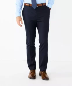 Men's Apt. 9® Premier Flex Performance Slim-Fit Washable Suit Pants 15 Men's Apt. 9® Premier Flex Performance Slim-Fit Washable Suit Pants -Casual Outfits For Men Elegant store 5011546 Navy