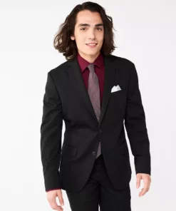 Men's Apt. 9® Premier Flex Performance Slim-Fit Washable Suit Jacket 15 Men's Apt. 9® Premier Flex Performance Slim-Fit Washable Suit Jacket -Casual Outfits For Men Elegant store 5012088 Black