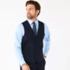 Men's Apt. 9® Premier Flex Performance Slim-Fit Washable Suit Vest -Casual Outfits For Men Elegant store 5031862 Navy