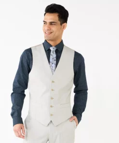 Men's Apt. 9® Premier Flex Performance Slim-Fit Washable Suit Vest 12 Men's Apt. 9® Premier Flex Performance Slim-Fit Washable Suit Vest -Casual Outfits For Men Elegant store 5031862 Sand
