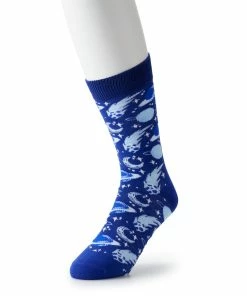 Men's Patterned Novelty Crew Socks
