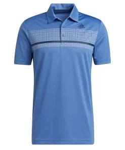 Big & Tall adidas Checkered Chest Polo