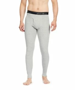 Men's Eddie Bauer Baselayer Waffle Pants -Casual Outfits For Men Elegant store 5069332 Lt Heather Grey