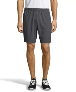 Big & Tall Hanes® Jersey Pocket Shorts -Casual Outfits For Men Elegant store 5084303 Charcoal Heather