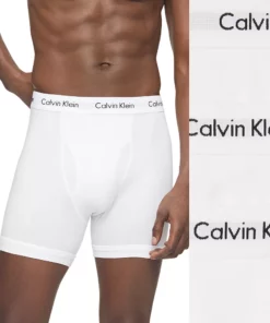 Men's Calvin Klein 3-pack Cotton Stretch Boxer Briefs 15 Men's Calvin Klein 3-pack Cotton Stretch Boxer Briefs -Casual Outfits For Men Elegant store 5092182 White