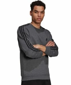 Big & Tall adidas Essentials Fleece Sweatshirt 20 Big & Tall adidas Essentials Fleece Sweatshirt -Casual Outfits For Men Elegant store 5097444 ALT4