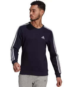 Big & Tall adidas Essentials Fleece Sweatshirt 14 Big & Tall adidas Essentials Fleece Sweatshirt -Casual Outfits For Men Elegant store 5097444 Legend Ink White