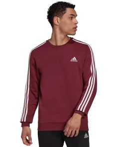 Big & Tall adidas Essentials Fleece Sweatshirt 15 Big & Tall adidas Essentials Fleece Sweatshirt -Casual Outfits For Men Elegant store 5097444 Victory Crimson White