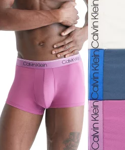 Men’s Calvin Klein 3-Pack Microfiber Stretch Low-Rise Trunks