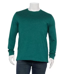 Big & Tall Sonoma Goods For Life® Crewneck Tee -Casual Outfits For Men Elegant store 5108992 Brunswick Green