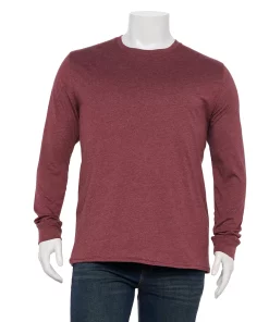 Big & Tall Sonoma Goods For Life® Crewneck Tee -Casual Outfits For Men Elegant store 5108992 Zinfandel